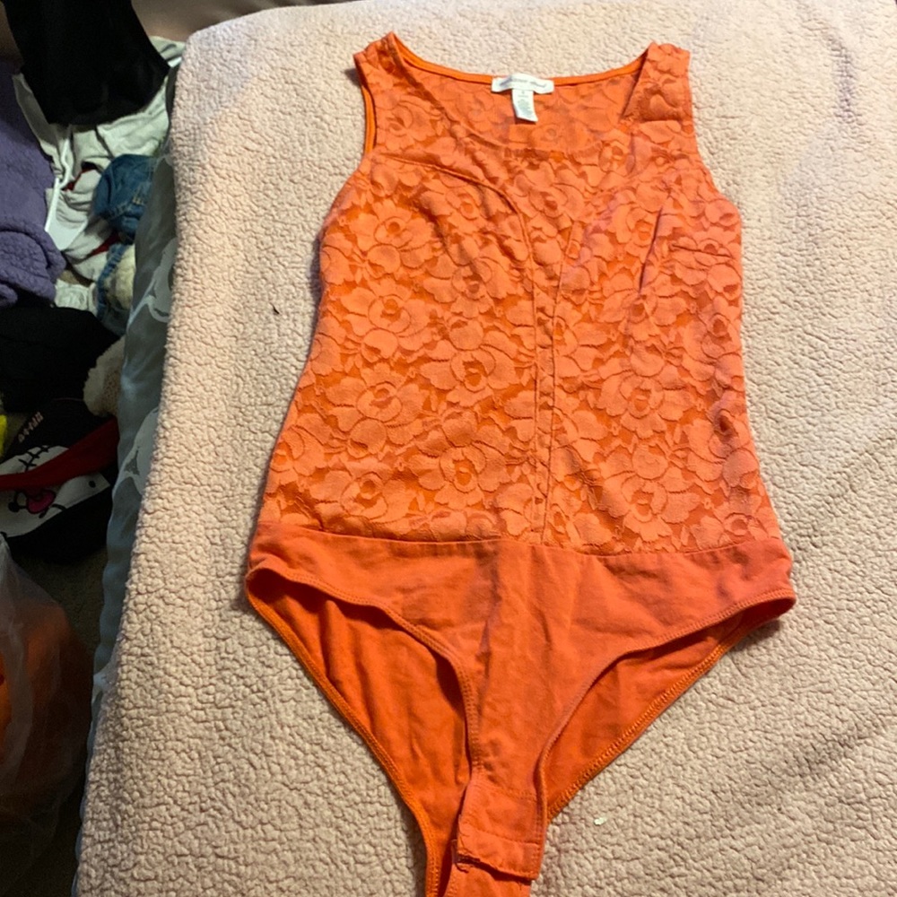 coral bodysuit